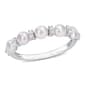 Gemstone Classics&#40;tm&#41; Pearl & Topaz Semi-Eternity Ring - image 1
