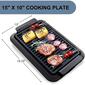 Ovente Electric Indoor Grill w/ 15x10in. Non-Stick Cooking Plate - image 4