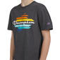 Mens Champion Short Sleeve Graphic Tee - Charcoal Heather - image 3
