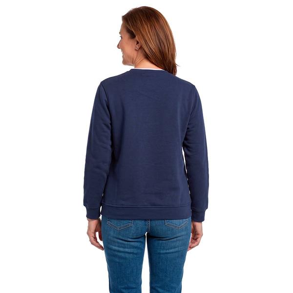 Petite Hasting & Smith Asymmetrical Floral Fleece Sweatshirt