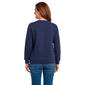 Petite Hasting & Smith Asymmetrical Floral Fleece Sweatshirt - image 2