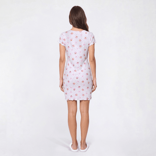 Womens Laura Ashley® Bows & Pumpkins Lettuce Nightgown