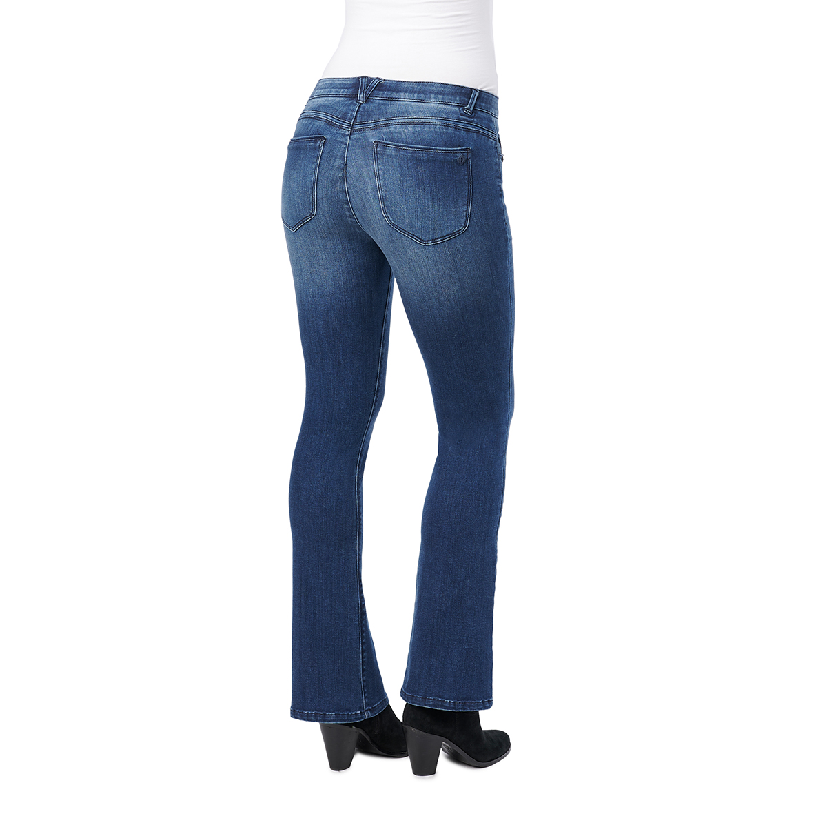 Womens Democracy “Ab”solution® Blue Medium Wash Lux Bootcut Jeans - image 2