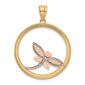 Gold Classics&#8482; 14kt. Two-Tone Dragonfly Pendant - image 3