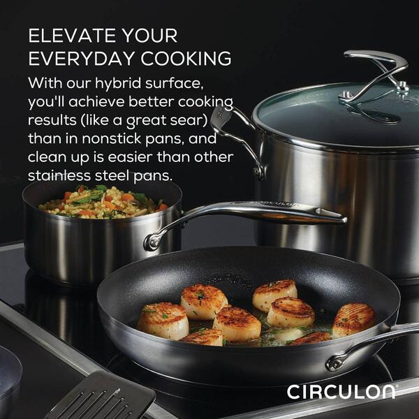 Circulon&#174; 2pc. Stainless Steel Frying Pan Set
