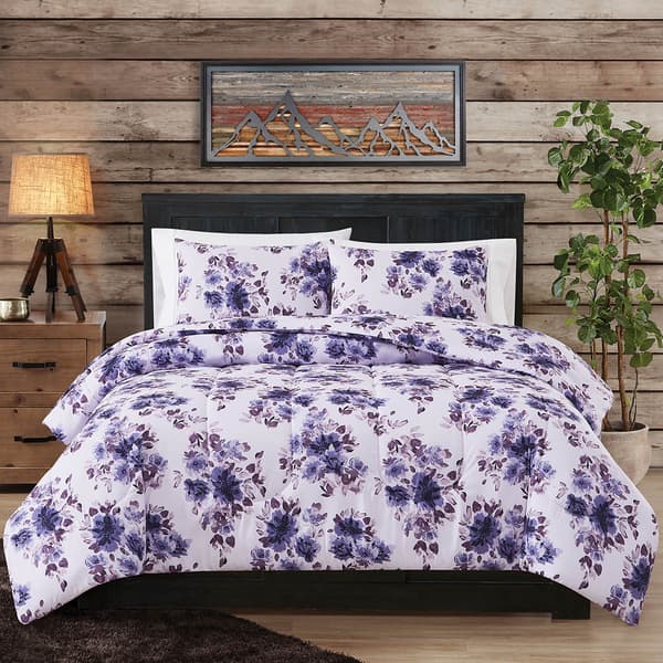 London Fog Penny Floral 3pc. Mini Comforter Set - image 