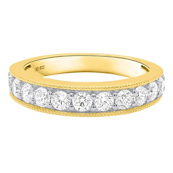Nova Star® Yellow Gold 1ctw. 11 Lab Grown Diamonds Band Ring