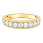 Nova Star® Yellow Gold 1ctw. 11 Lab Grown Diamonds Band Ring - image 2