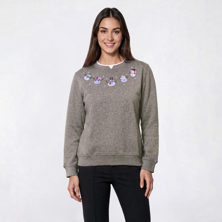 Petite Hasting & Smith Snowman Fairisle Sweatshirt