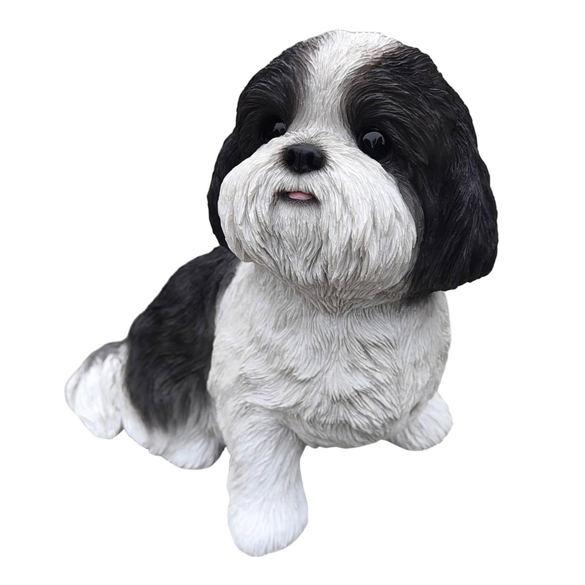 Open Video Modal for Hi-Line Gift Black and White Shizu Garden Statue