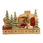 Kurt S. Adler 7in. Wooden Light Up Camping Scene - image 1