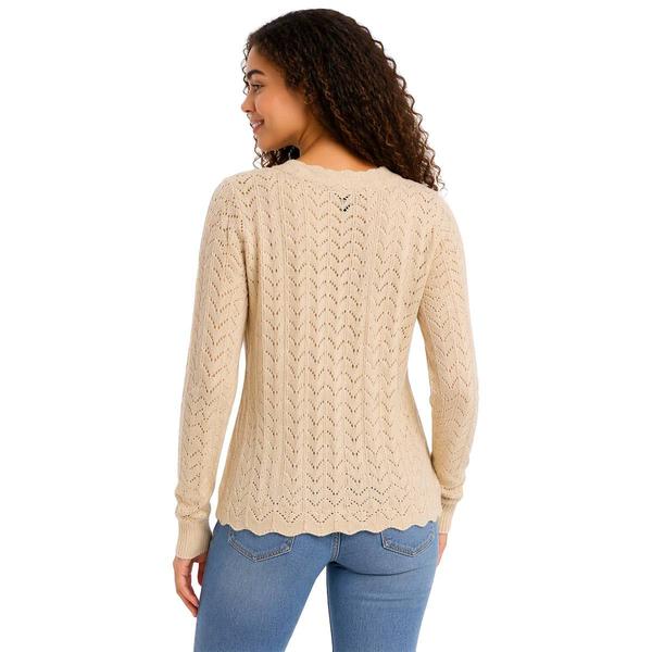 Juniors A. Byer Long Sleeve Crochet Ribbon Tie Sweater Cardigan