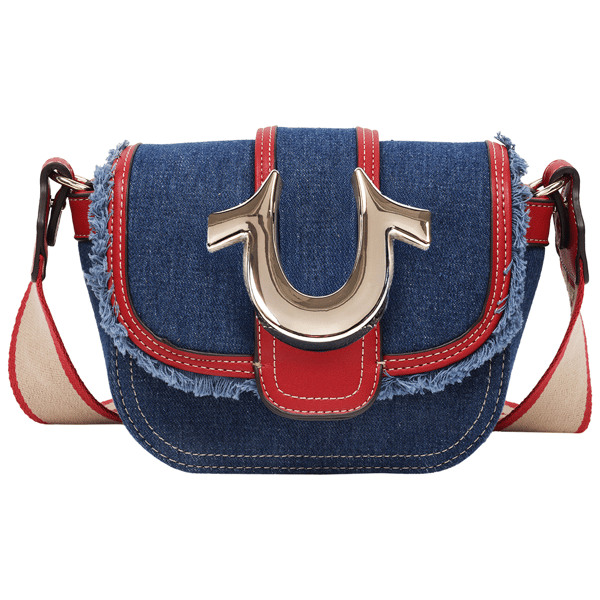True Religion Asher Frayed Edge Mini Flap Crossbody - image 