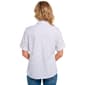 Plus Size Emily Daniels Elbow Sleeve Dot Button Front Blouse - image 2