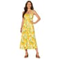 Womens Democracy V-Neck Smock Back Printed Woven Tank Dress - image 1