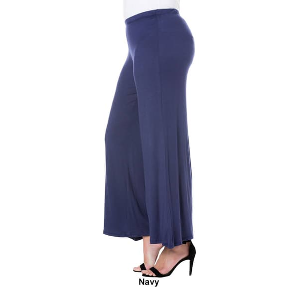 Plus Size 24/7 Comfort Apparel Solid Palazzo Pants