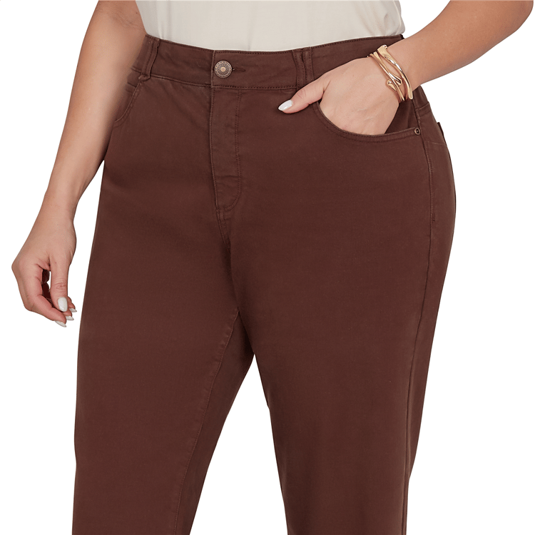Plus Size Ruby Rd. Seasonal Key Items Soft Stretch Straight Jeans
