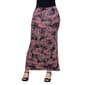 Womens 24/7 Comfort Apparel Paisley Fold Over Waist Maxi Skirt - image 1