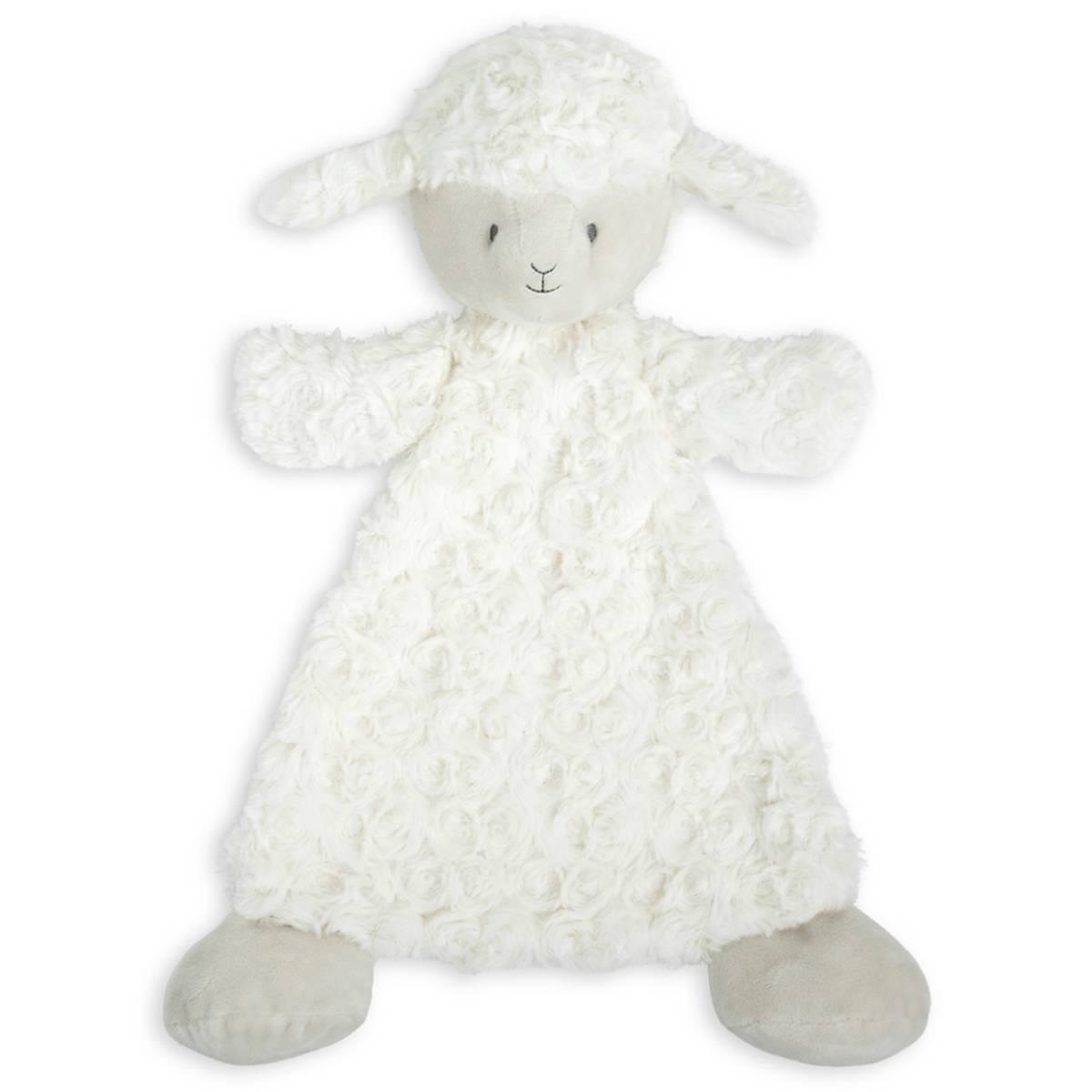 Demdaco Dolly Lamb Rattle Blankie