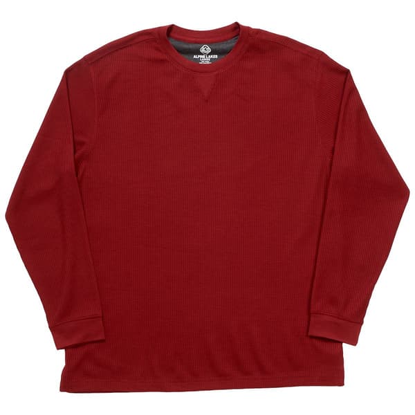 Mens Alpine Lakes Solid Crew Neck Long Sleeve Thermal - image 