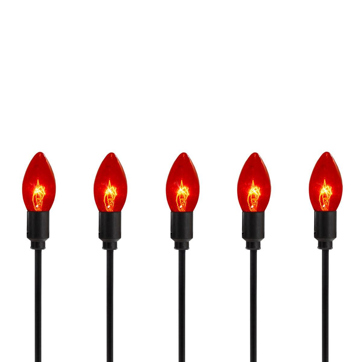 Northlight Seasonal 10ct. Orange Bulb Halloween Pathway...