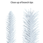 Puleo International 9ft. White Round Valley Pine Garland - image 5