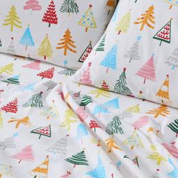 Freshfolds Cotton Happy Hillside Holiday 4pc. Flannel Sheet Set