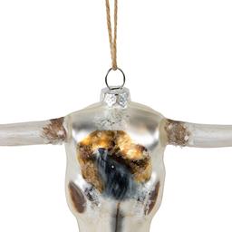 Northlight Seasonal 5.5in. Longhorn Glass Christmas Ornament