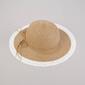 Womens Madd Hatter Shimmer Large Brim w/ Band Straw Hat - image 1