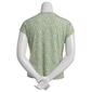 Womens Cure Short Sleeve Two Pocket Button Front Ditsy Blouse - image 2