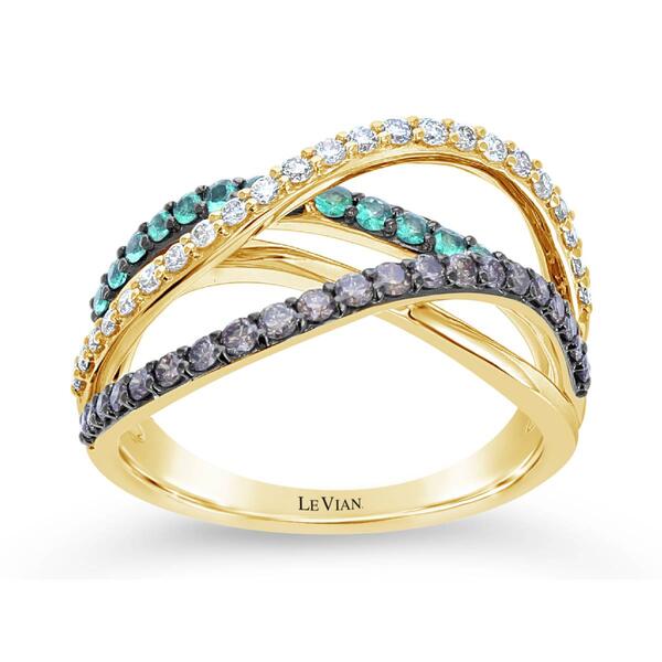 Le Vian&#40;R&#41; Costa Smeralda Emeralds&#40;tm&#41; & Diamond Ring - image 