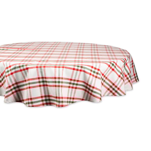 DII® Nutcracker Plaid Tablecloth