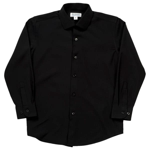 Boys (8-20) Bill Blass Stretch Dress Shirt - Black - image 