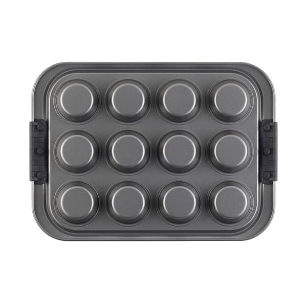 Anolon&#174; Advanced Nonstick Bakeware Muffin Pan with Lid -12-Cup