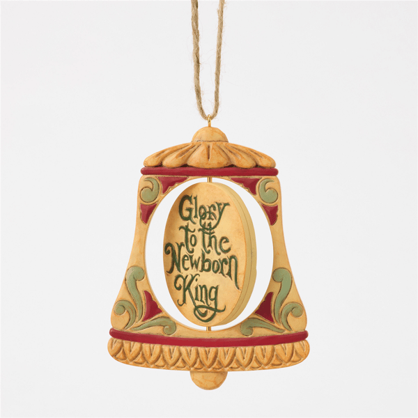 Jim Shore Heartwood Creek Holy Family Bell Christmas Ornament
