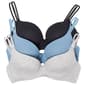 Womens Steve Madden 3pk. Ribbed Gentle Lift Bra SM39353A3 - image 1