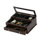 Mens Mele & Co. Hampden Glass Top Wooden Dresser Valet - image 2