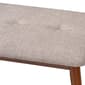Baxton Studio Flora Upholstered Wooden Dining Bench - image 5