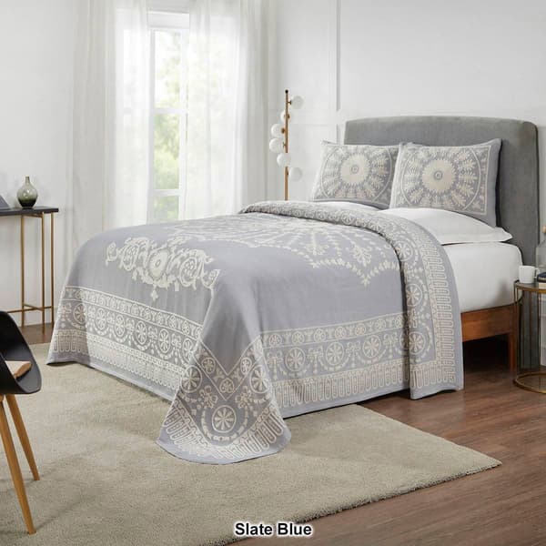 Superior Traditional Medallion Jacquard Bedspread Set