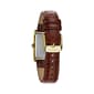 Womens Rectangular Brown Strap Watch - 44L234 - image 3