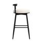 HH2 Home Dael Metal & Upholstered Adjustable Height Swivel Stool - image 4