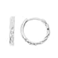Danecraft Highly Polished Braided Huggie Hoop Earrings - image 1