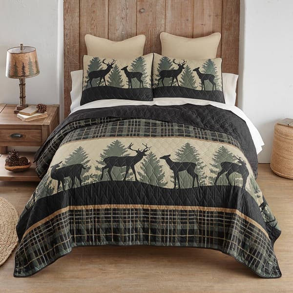 Donna Sharp Your Lifestyle Deer Walk 3pc. Quilt Set - image 