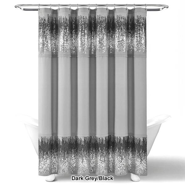 Lush Décor® Shimmer Sequins Shower Curtain