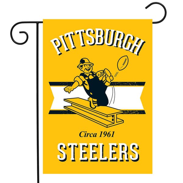 Briarwood Lane Retro Pittsburg Steelers Garden Flag - image 