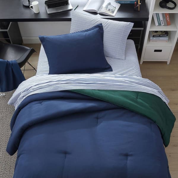 Nautica Solid Microfiber 5pc. Bed In A Bag Set