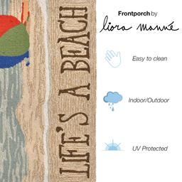 Liora Manne™ Frontporch Life's A Beach Indoor/Outdoor Accent Rug