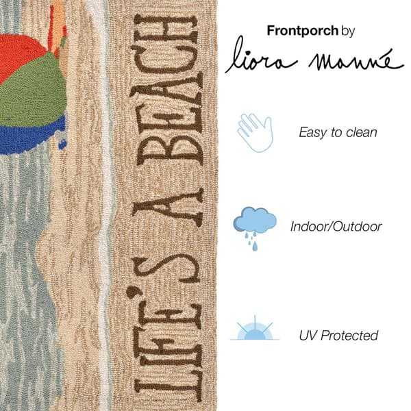 Liora Manne™ Frontporch Life's A Beach Indoor/Outdoor Accent Rug