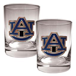 NCAA Auburn Tigers 2pc. Rocks Glass Set