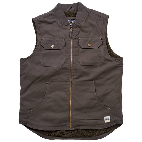 Mens Bass Creek Outfitters&#40;R&#41; Duck Canvas Sherpa-Lined Vest